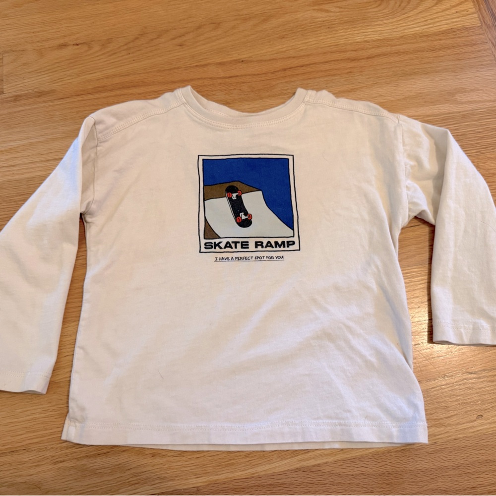 Zara boys long sleeve graphic tee
